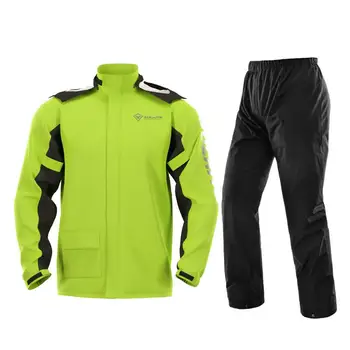 Motosiklet Yağmurluk Takım Elbise Su Geçirmez Bisiklet Yağmurluk ve Yağmur Pantolon Hafif Katlanabilir Rüzgar Geçirmez Ceket Takım Elbise Motosiklet Takım Elbise