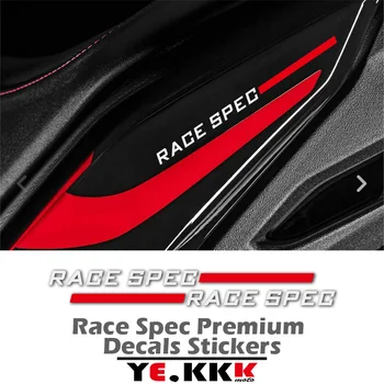 Yarış Spec Premium Çıkartmaları Çıkartmaları Ducati V4 1098 1100 999 848 100MM X 11MM 2 Paket Özel Renk