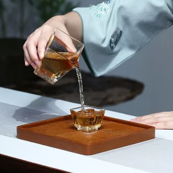 Zanghutıanxıa Bakalit Küçük çay tepsisi Kare Kung Fu Teaware çay tabağı Küçük Pot Tepsi Çay Sürahi Basit Ev Kuru Dökün Elektrikli